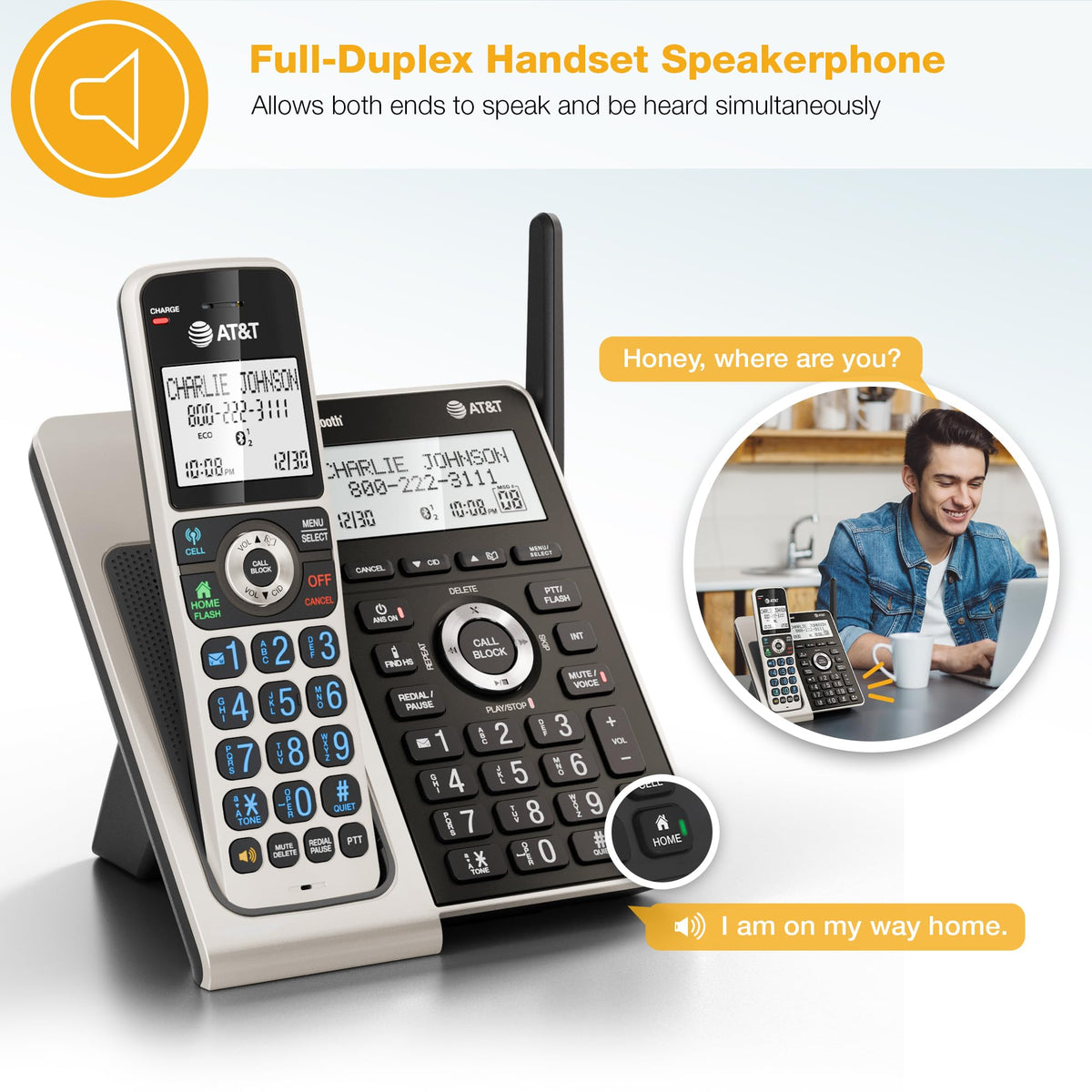 4-Handset Cordless Phone A9870