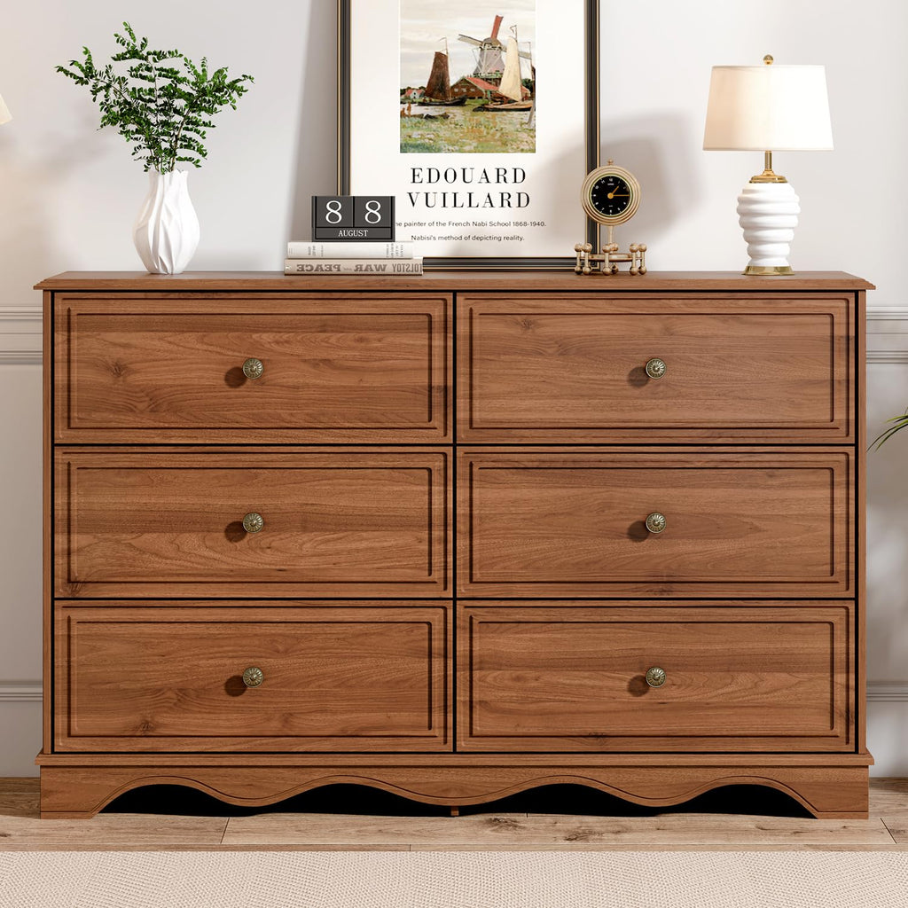 Chestnut 6 Drawer Chest of Drawers H745