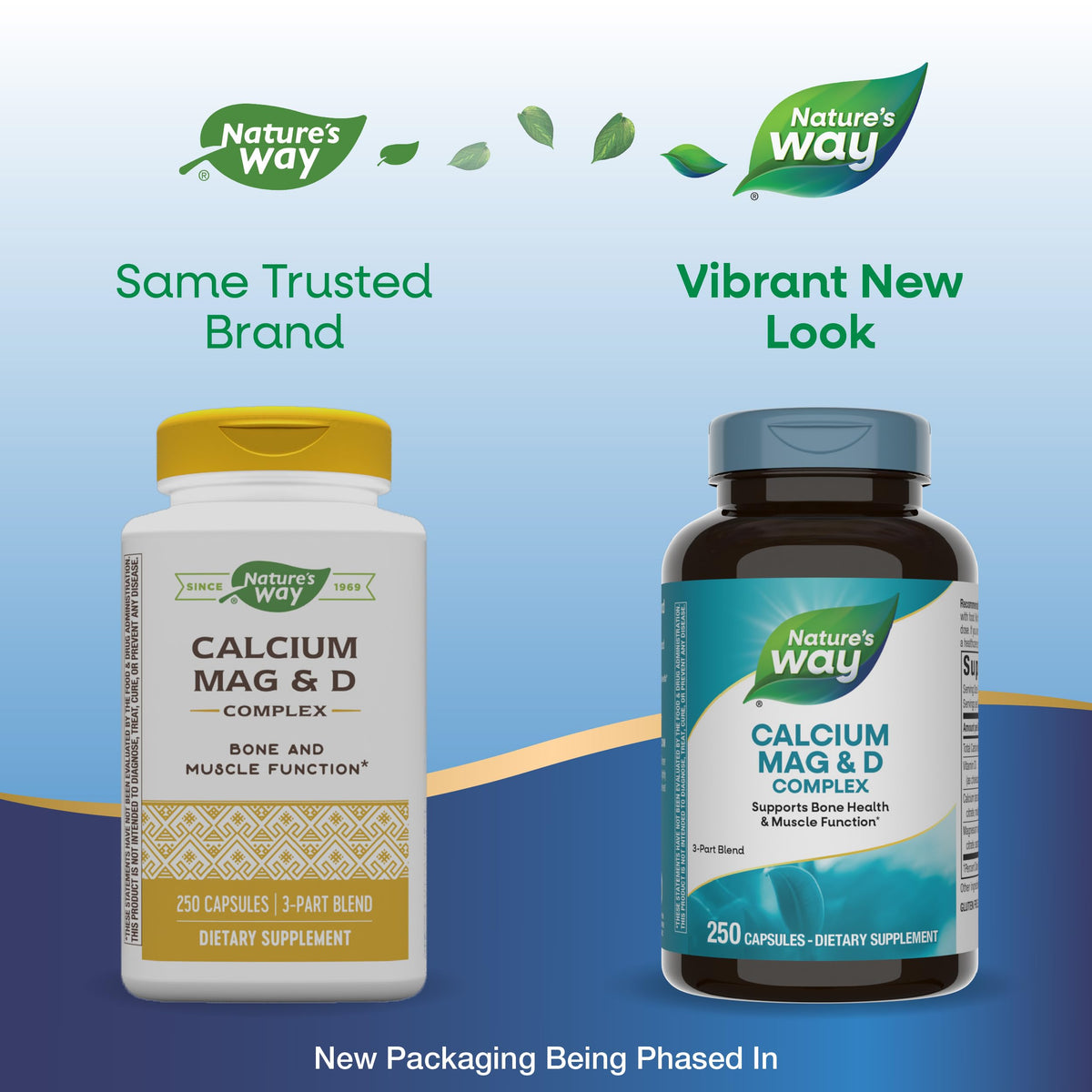 Calcium Magnesium & Vitamin D3 250 Capsules 2 Pack Z7358