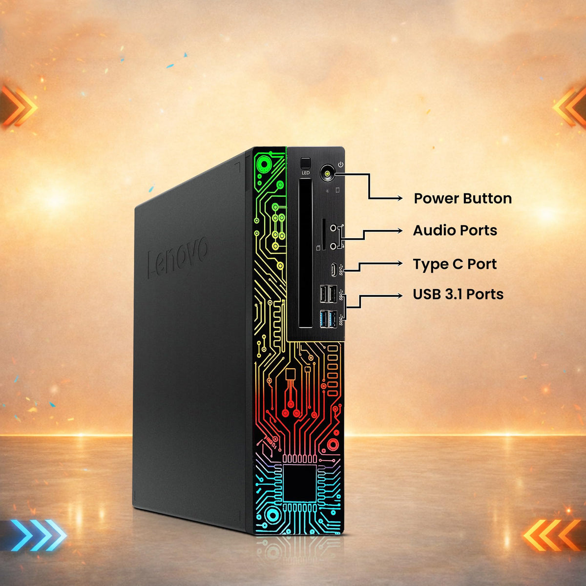 RGB Desktop PC Intel Core i5-8500 16GB DDR4 RAM 512GB SSD GeForce GT 1030 D8477