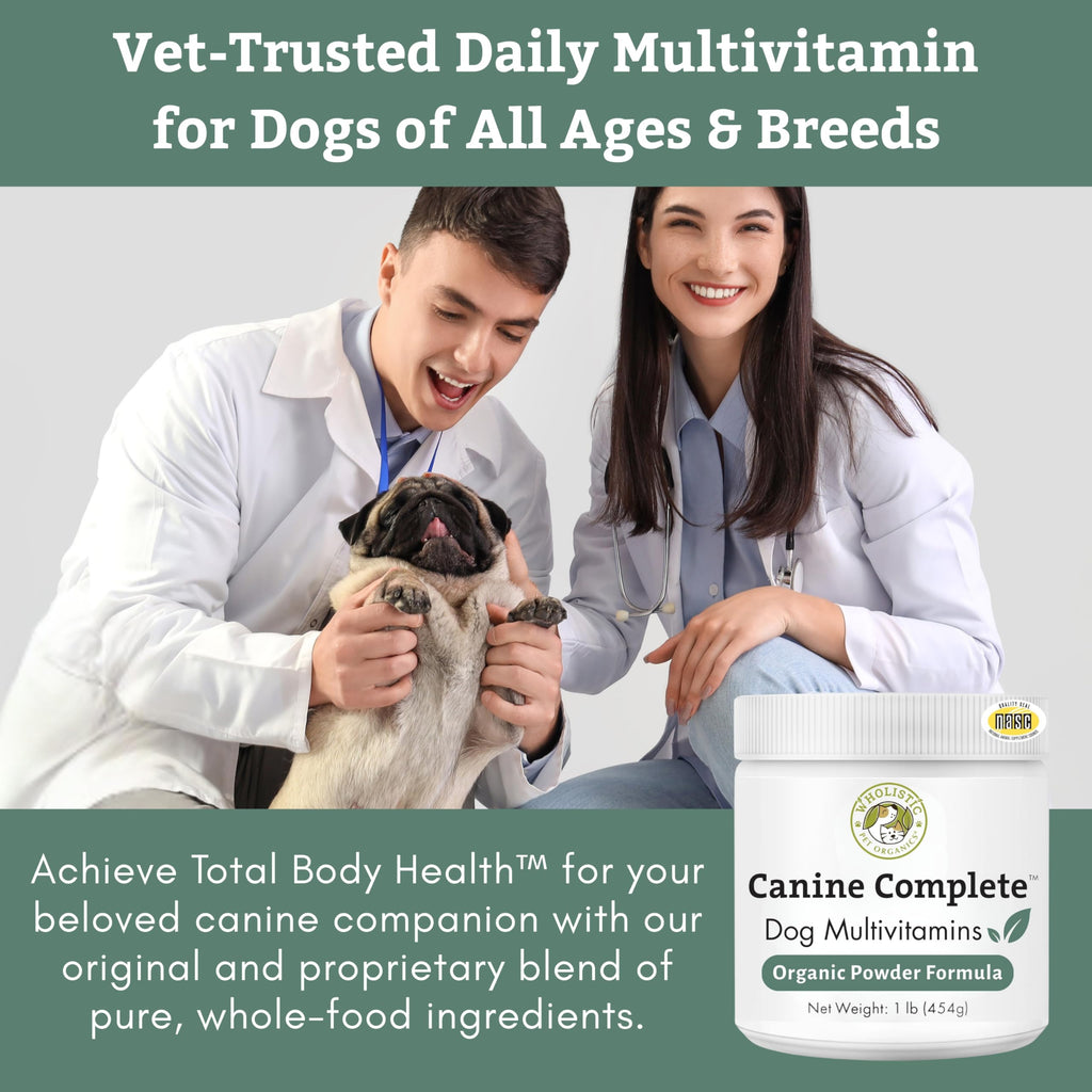 Organic Dog Vitamins, 1 Lb, 45 Scoops G984