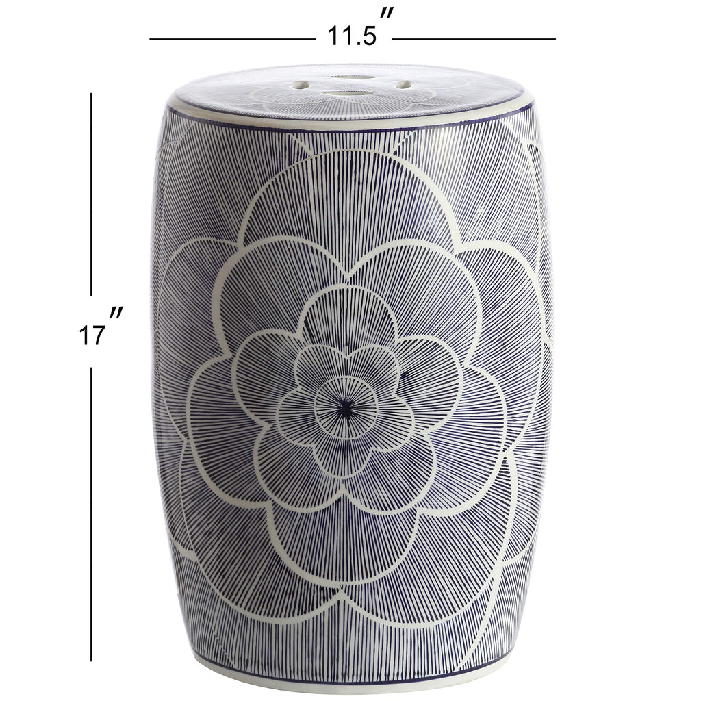Ceramic Drum Garden Stool Side Table F4113