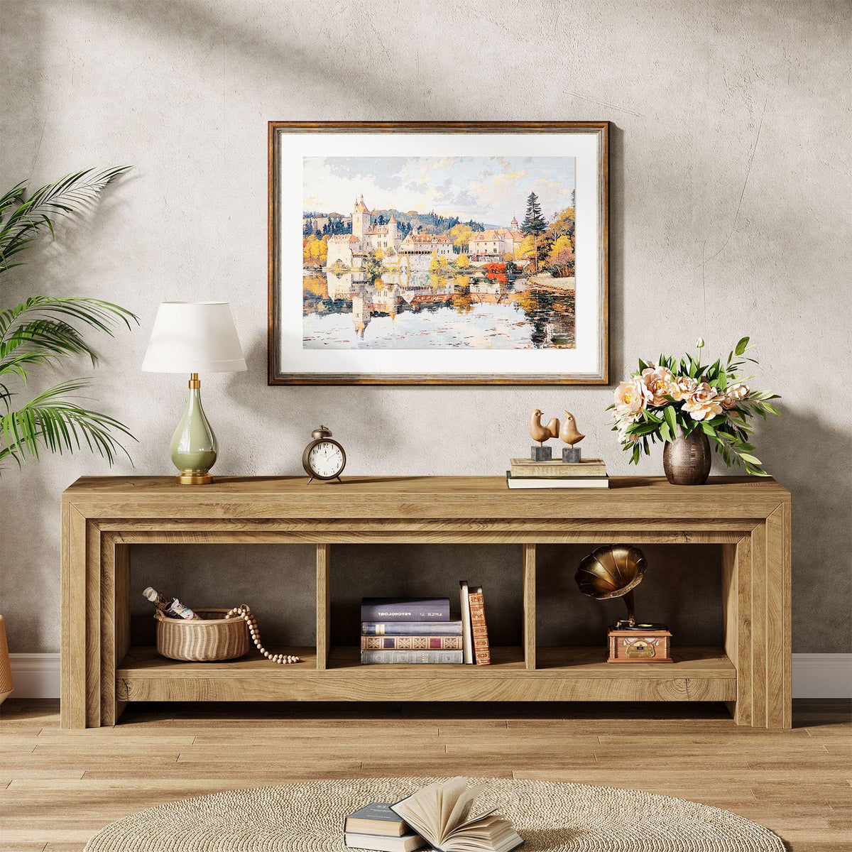 63" Wood TV Stand A35766