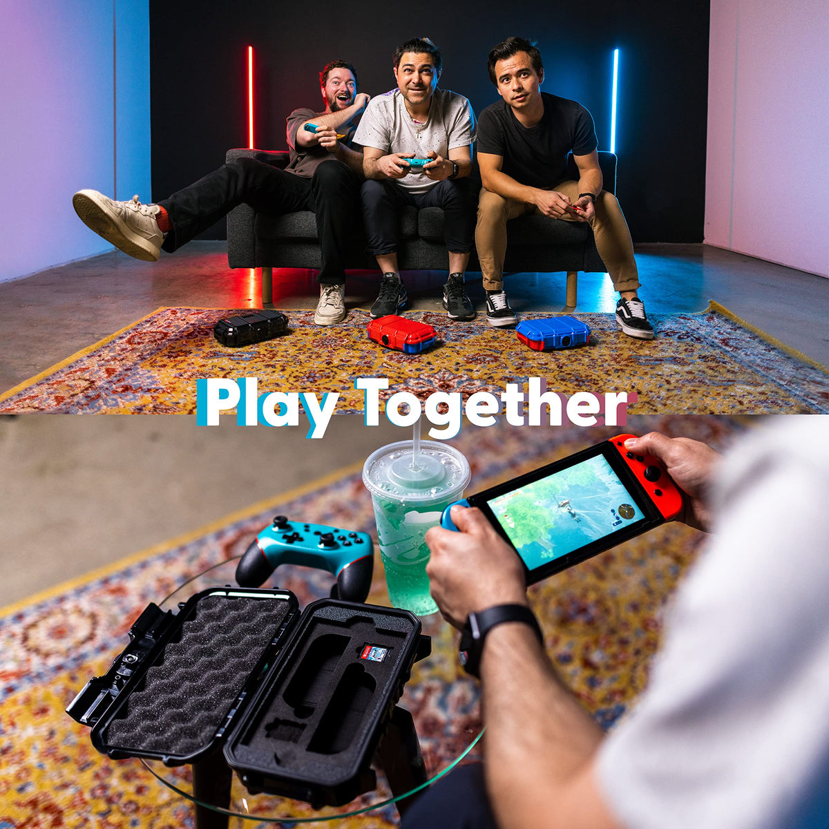 Waterproof Protective Hard Case Compatible with Nintendo Switch and OLED Model D235472