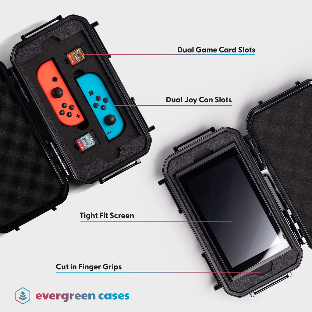 Waterproof Protective Hard Case Compatible with Nintendo Switch and OLED Model D235472