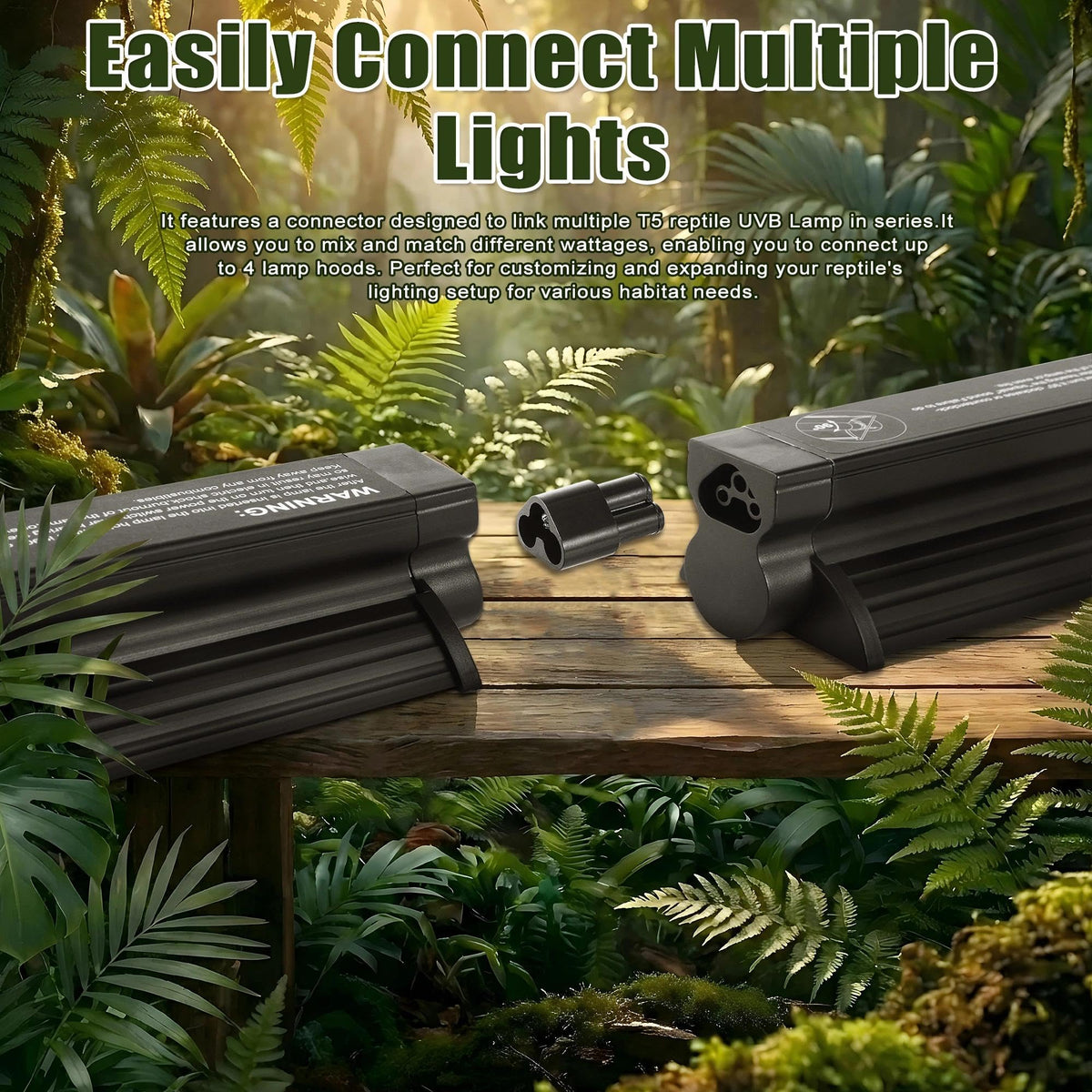 22.6" 14W 5.0 UVB Reptile Light Kit Z37473